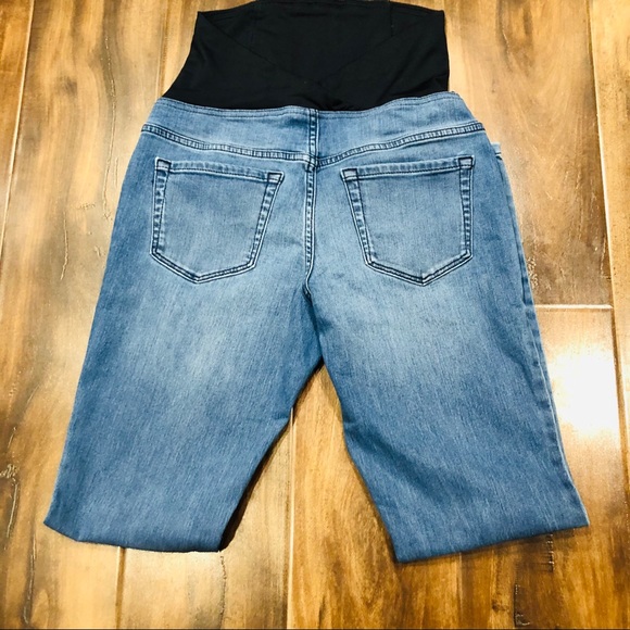 Isabel & Ingrid Denim Maternity Jeggings Sz 2 - Picture 7 of 11